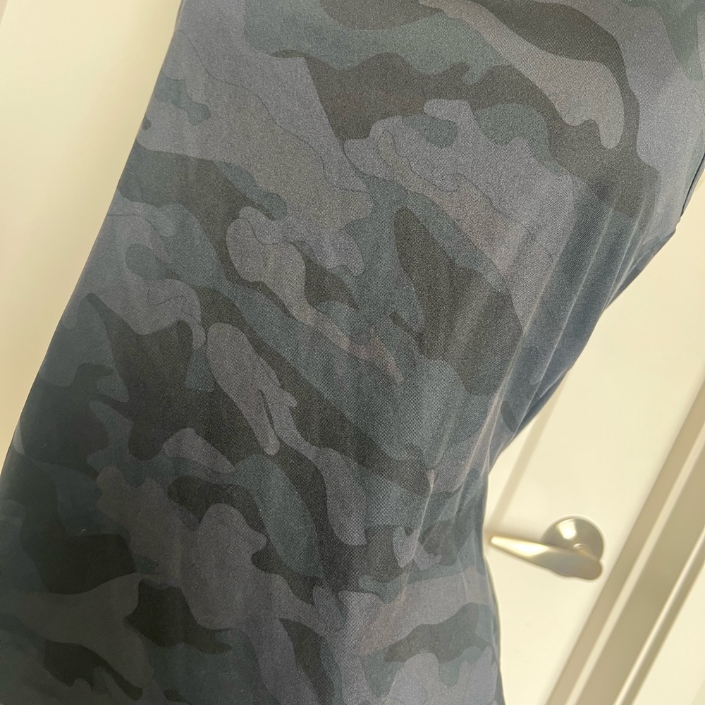 Camo Fitted Racerback Workout Tank - Picture 2 of 4